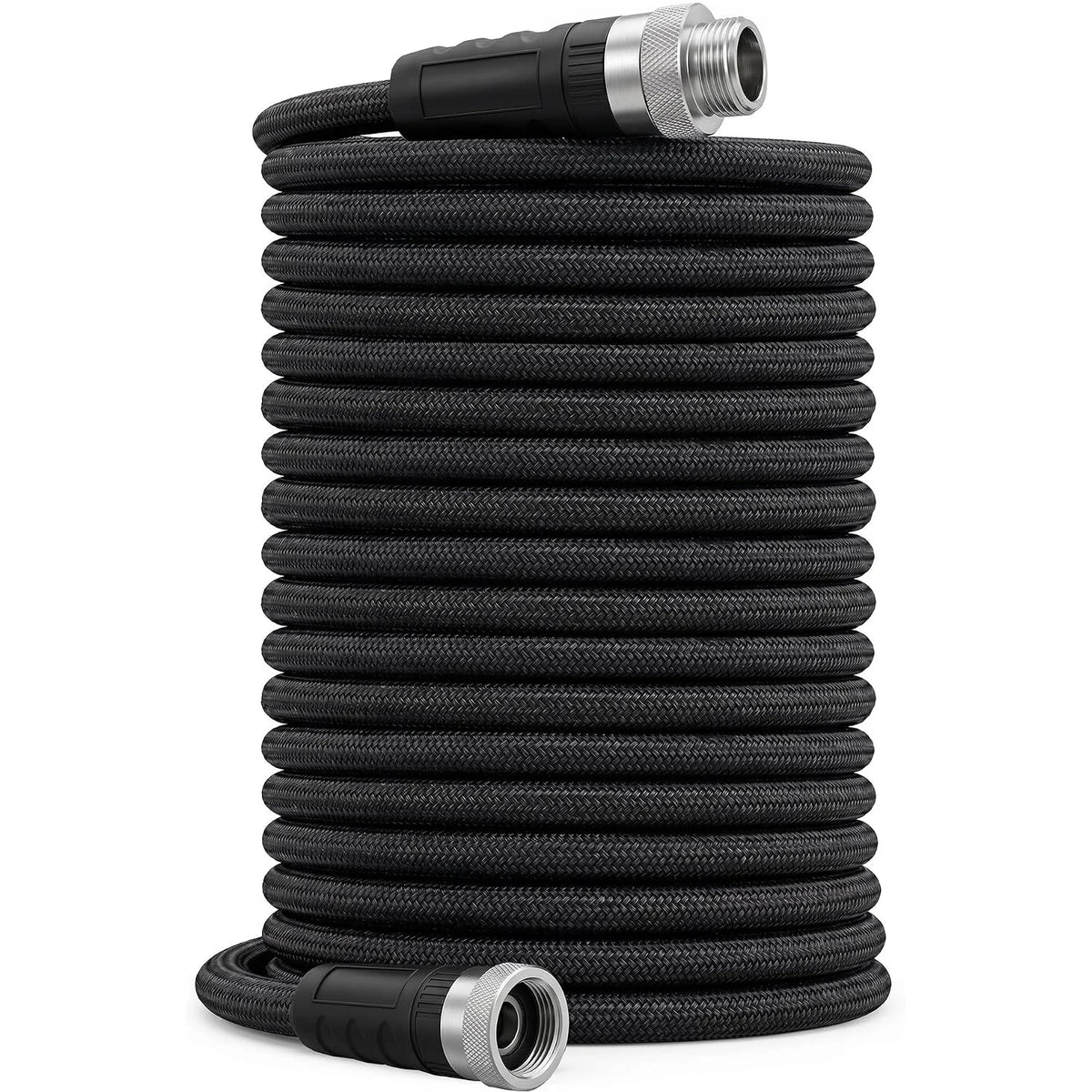 25/50/75/100 FT Non-Expandable Garden Hose, Lightweight Water Hose With TPE Inner Tube, Anti-Kink Braided Hose For Car Wash Yard Patio