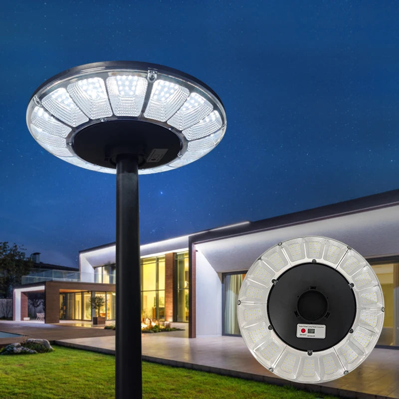 Outdoor Solar Garden Light Super Bright UFO LED Solar Street Light IP44 Waterproof for Yard Patio Driveway Villa Decoration