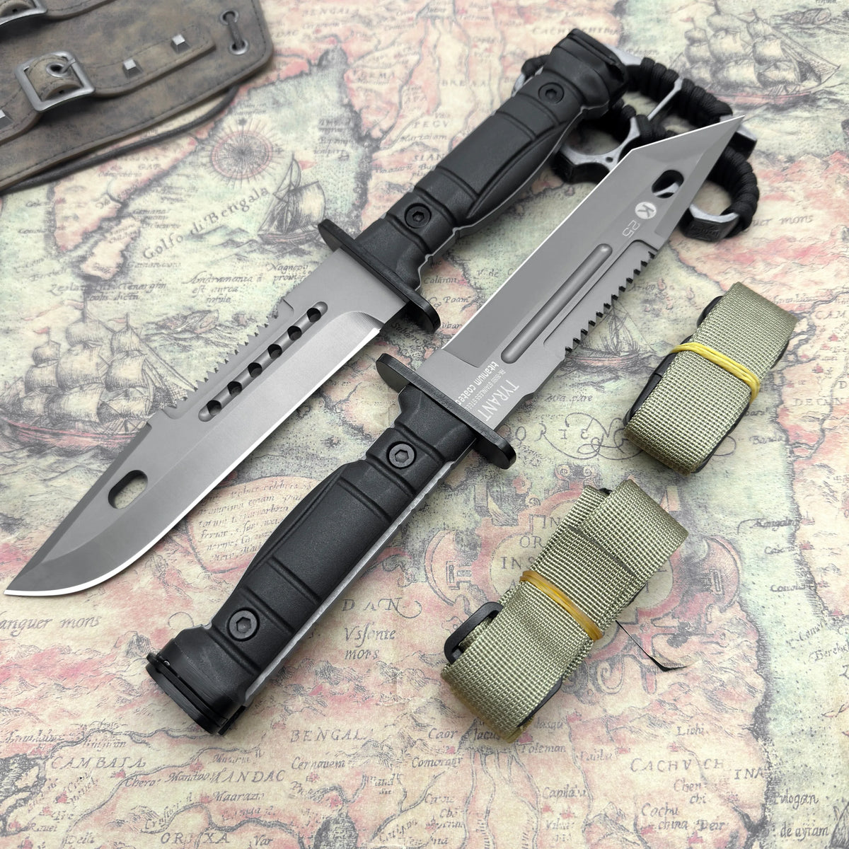 Multifunctional Knife, Essential for Wilderness Survival, Non-Slip Handle, Comes with Sheath, Recommended Gift for Men