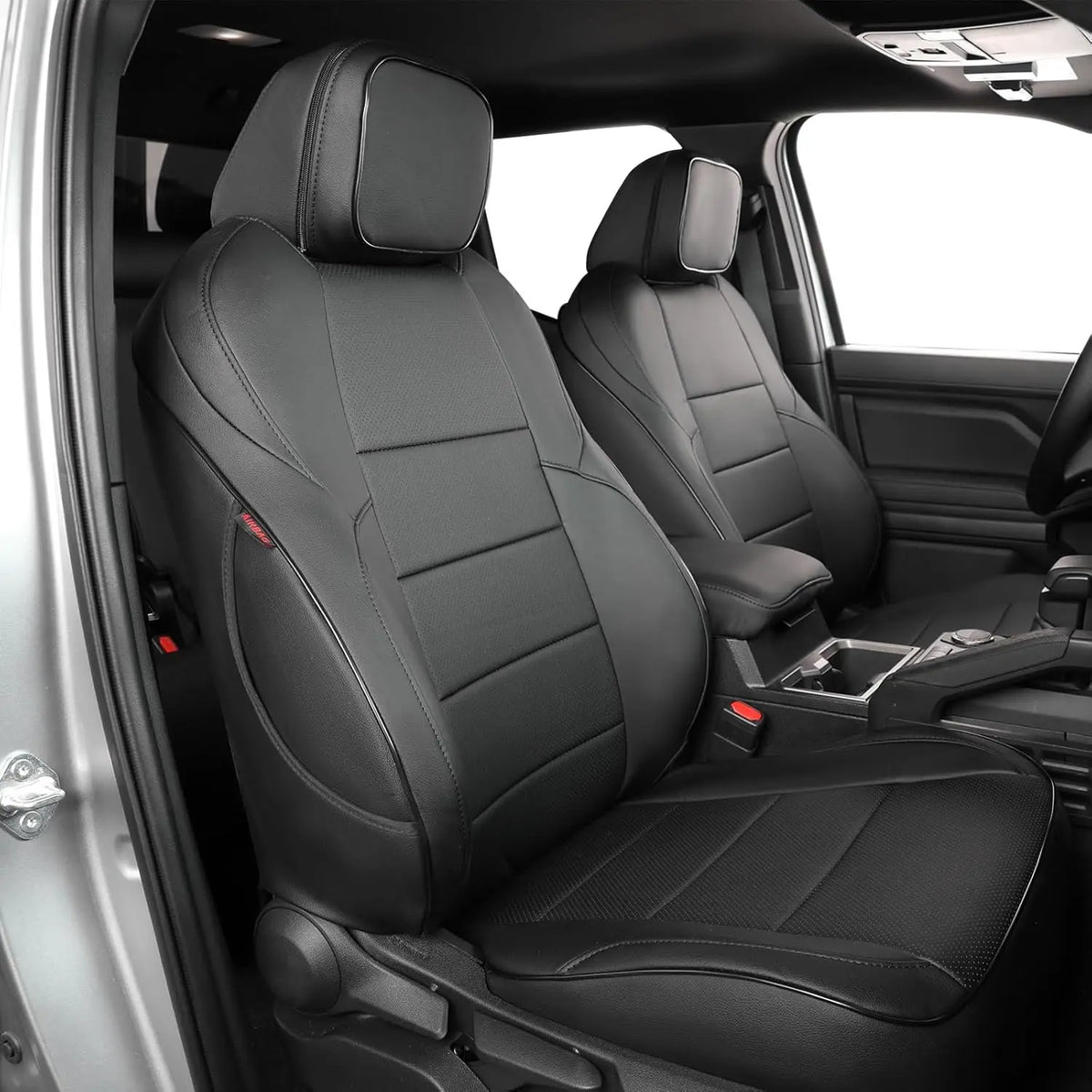 EKR Tacoma Car Seat Covers Custom Fit For Toyota Tacoma 2024-2026 DoubleCab/CrewCab SR/SR5/TRD Sport/TRD Off-Road/Limited Full Set Truck Faux Leather Car Seat Covers Accessories