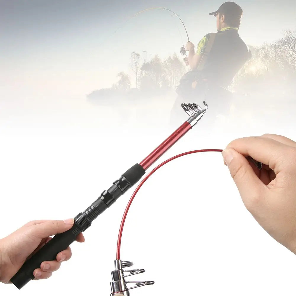 1.5-3.0m Fishing Tackle Tools Outdoor Fiberglass Sea Rod Telescopic Fishing Rod Pole