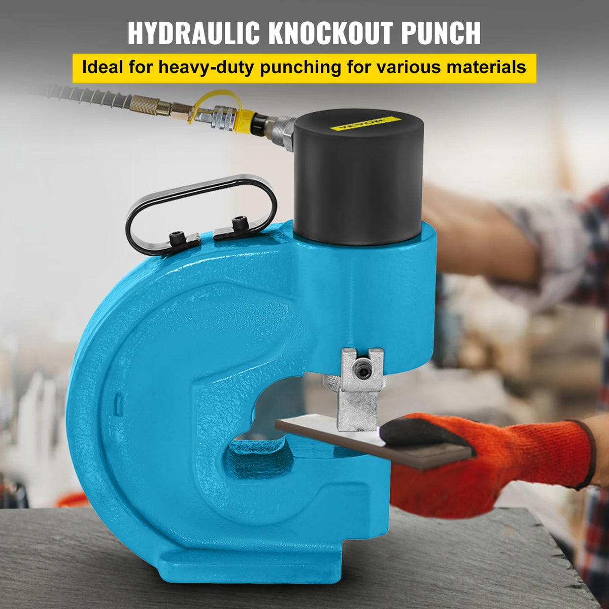 SucceBuy  CH-70 Hydraulic Split Hole Puncher 35T Hole Digger Force Punching Tool Kit Iron Plate Copper Aluminum Stainless Steel